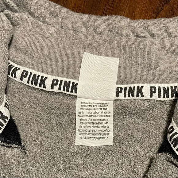 Victoria’s Secret PINK Zip Sweatshirt Pullover Y2K - Picture 8 of 9